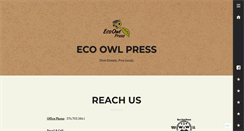 Desktop Screenshot of ecoowlpress.com